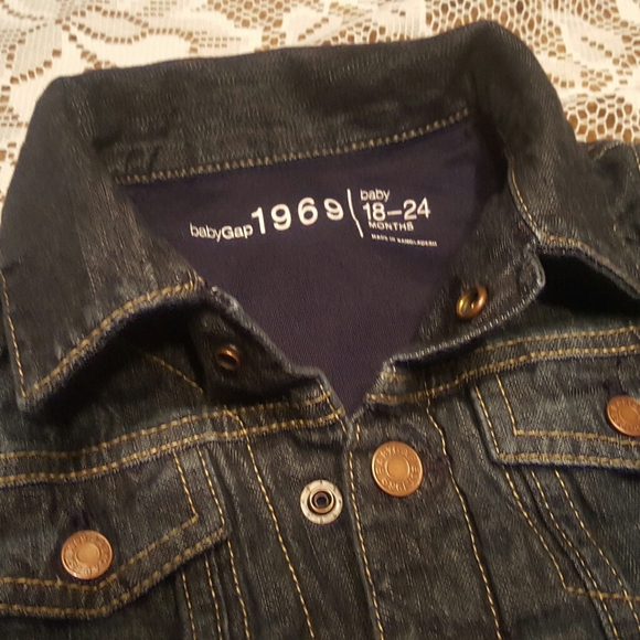 🎉HP🎉 BABY GAP 1969 DENIM JEAN JACKET 18-24 MONTH - Picture 4 of 5